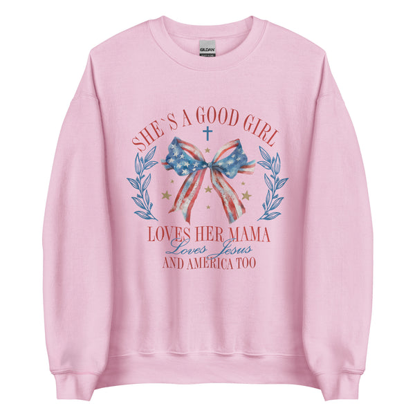 Patriotic coquette “good girl” Sweatshirt
