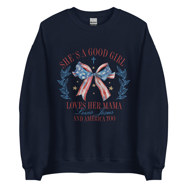 Patriotic coquette “good girl” Sweatshirt