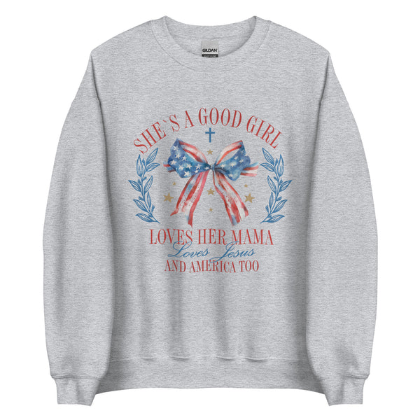 Patriotic coquette “good girl” Sweatshirt