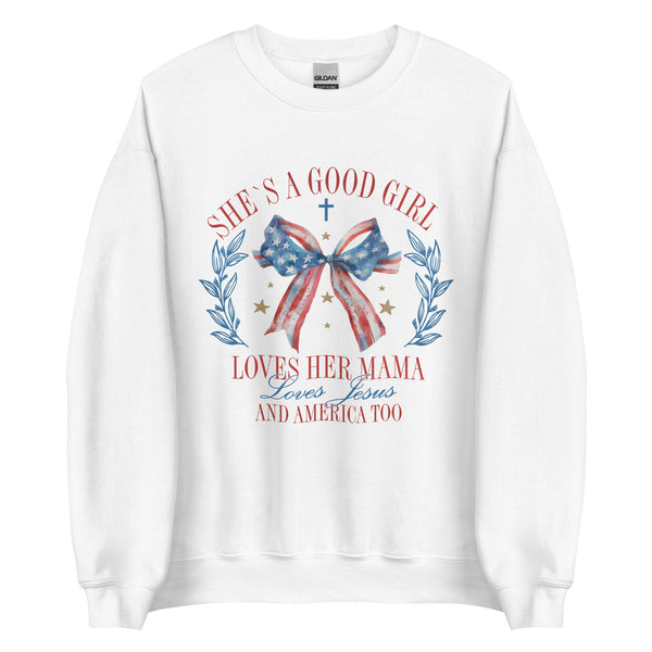 Patriotic coquette “good girl” Sweatshirt