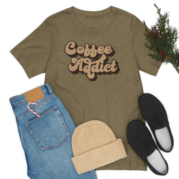 Coffee addict Jersey Short Sleeve Tee
