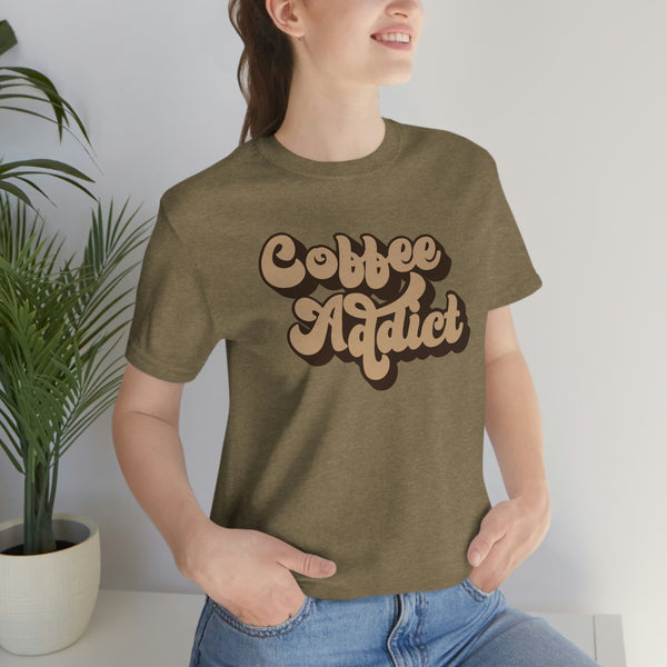 Coffee addict Jersey Short Sleeve Tee