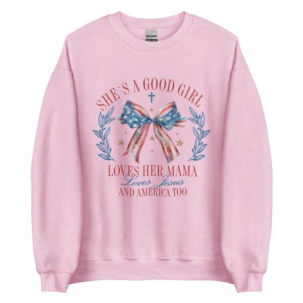 Patriotic coquette “good girl” Sweatshirt