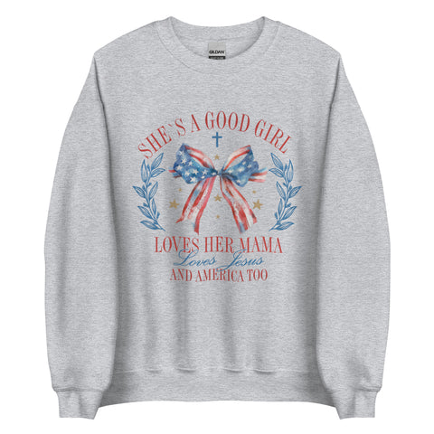 Patriotic coquette “good girl” Sweatshirt