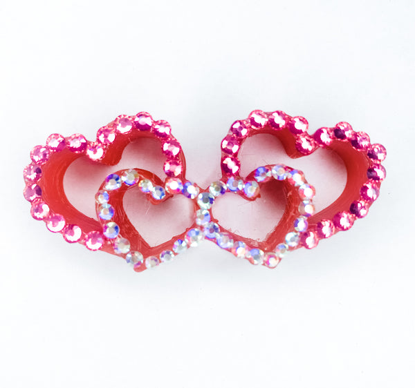 Hollow hearts straw topper
